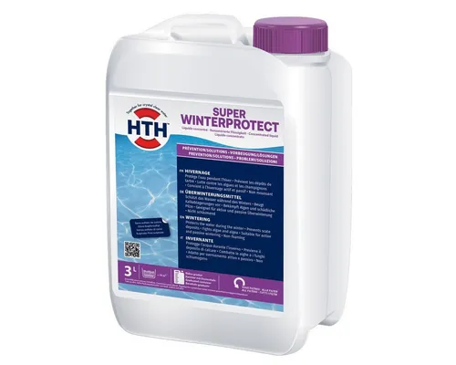 HTH Poolpflege Super Winterprotect 3 Liter - Effektiver Frostschutz für Ihren Pool - Optimaler Schutz für Ihr Schwimmbecken im Winter! HTH Super Winterprotect verhindert Algenbildung und Schmutz, sorgt für einfache Wiederinbetriebnahme im Frühjahr.