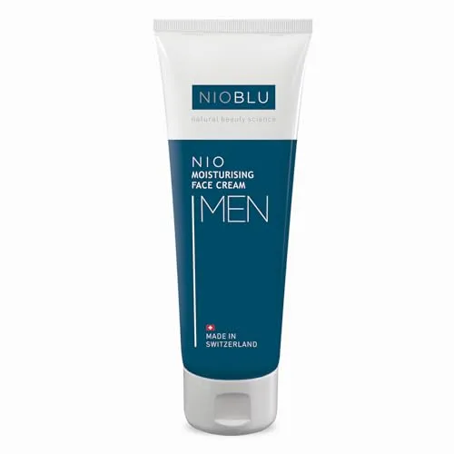 Nioblu Nio Moisturizing Face Cream für Herren – 100 ml - Körperöle mit Nio-Age Technologie, die das Auftreten von Falten verlangsamt und die Haut intensiv mit Feuchtigkeit versorgt. Ideal für eine gesunde, jugendliche Haut.