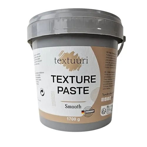 textuuri Texture Paste 1700 g - Bastel- & Malmaterialien für kreative Projekte, ideal zum Strukturieren und Texturieren von Oberflächen, lässt sich direkt einfärben oder übermalen.