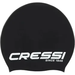 Cressi Loira Swim Long Hair Cap - Black/White - M in schwarz von Cressi
