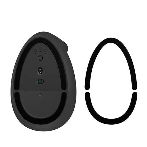 kwmobile Mouse Feet Sticker kompatibel mit Logitech Lift Vertical Ersatz Glider - Mausfüße passgenau - Maus Glides in Schwarz