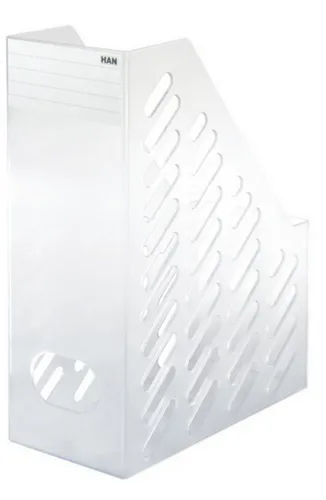 HAN-Bürogeräte Stehsammler Stehsammler Brillant XXL für C4 transluzent klar Packung mit 2 Stück
