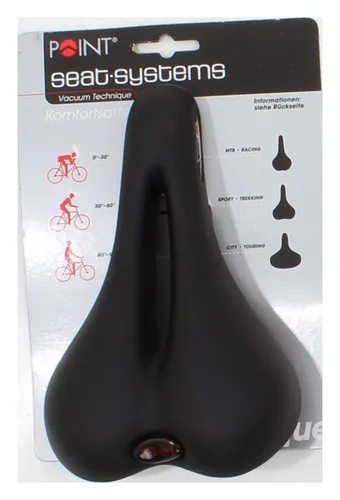 Point Endzone Damen Gel Fahrradsattel - Komfort und Stil - Fahrradsattel mit innovativer Vacuum-Technologie und Aussparung für optimalen Sitzkomfort. Ideal für lange Fahrten und sportliche Aktivitäten.