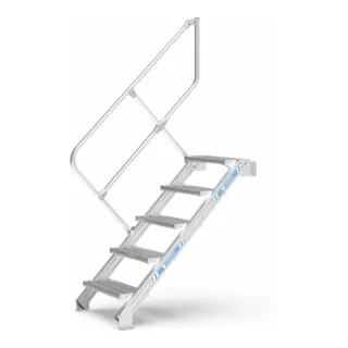 ZARGES LM-Treppe 45° 7 Stufen, 800 mm breit von ZARGES