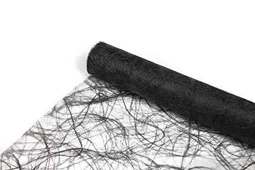 DecoHomeTextil Deco Netz Tischläufer Tischband Dekoration Deko Anthrazit Dunkelgrau 30 cm x 25 Meter