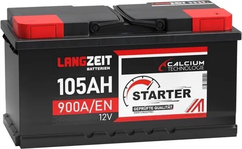 LANGZEIT Autobatterie 105AH 12V 900AEN