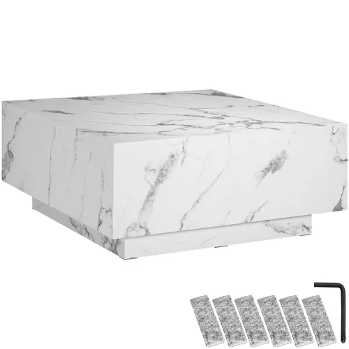 TecTake Couchtisch Lasley in Marmoroptik