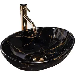Rea Aufsatzwaschbecken Sofia Black Marble von REA