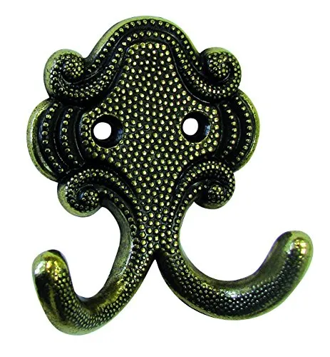 HSI 501010 Mantelhaken Zamak altmessing L 70 x B 60 x H 25mm