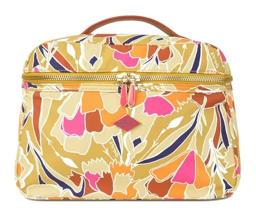 Oilily Kosmetiktasche Carnation Coco Beauty Case - Kosmetiktasche mit Two-Way Reißverschluss, ideal für Reisen. Mit Spiegel, Tragegriff und mehreren Fächern für optimale Organisation Ihrer Körperhygiene.