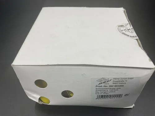 WEDO Schlüsselanhänger 262803405 gelb 100 St./Pack. von Werner Dorsch