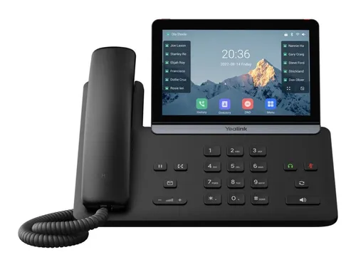Yealink SIP-T87W - VoIP-Telefon mit 10-fach Anruffunktion - Das Yealink SIP-T87W ist ein modernes VoIP-Telefon mit intuitivem Touchscreen und vielseitigen Anruffunktionen. Ideal für den professionellen Einsatz und schnelle Kommunikation.