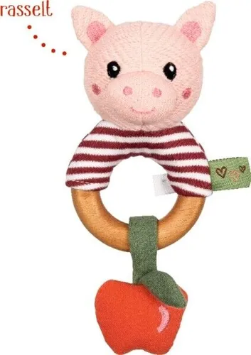 Spiegelburg 21852 Holz-Ringrassel Schwein - Little Wonder