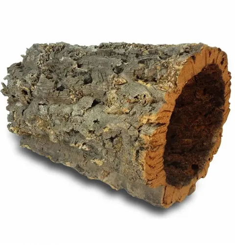 Kork-Deko.de Tierhöhle Korkröhre - Naturkork-Röhre, ca. 30 cm lang, ideal für Vögel und Nager. Hitzebehandelt für Schädlingsfreiheit, sicher und chemiefrei – perfekt zum Spielen, Schlafen und Dekorieren.