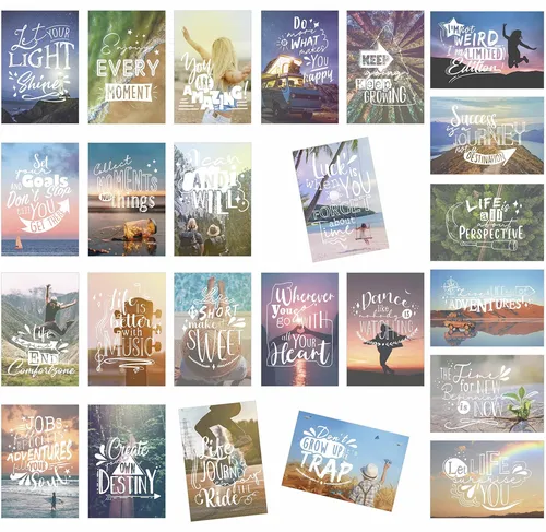 Edition Seidel Set 25 Postkarten Leben & Momente mit Sprüchen - Karten mit Spruc