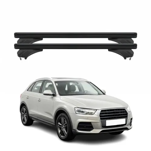 OMAC Dachträger Menabo für Audi Q3 8U (2011-2018) - Robuster Aluminium-Dachträger mit Anti-Diebstahlschloss. Multifunktional und abnehmbar, ideal für den sicheren Transport von Gepäck und Sportausrüstung.