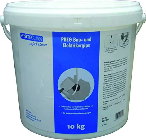 PROTEC.class 05101829 Gips PBEG (MHD) Bau- und Elektrikergips 10kg-Eimer