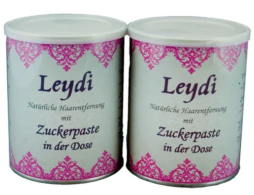 Leydi Zuckerpaste 800ml - Sanfte Haarentfernung für empfindliche Haut - Enthaarungswachs aus natürlichen Inhaltsstoffen, ideal für empfindliche Haut. Ergiebige 800ml Dose für schonende Sugaring-Anwendungen.