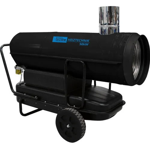 Güde Diesel Heizkanone 50 KW Heizgebläse - Effizientes Bauheizgerät mit variablen Heizstufen und 50 KW Leistung, ideal für Baustellen und große Räume.