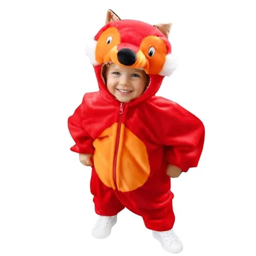 Ikumaal Fuchs Kostüm für Kinder Gr. 80-86 – Fasching & Karneval