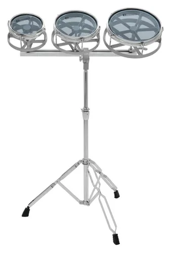 DIMAVERY DP-30 Roto-Tom-Set mit Stativ - Lichtstative & -galgen - Verstellbare Tonhöhe durch Drehen der Toms und hochwertiges doppelstrebiges Stativ für optimale Stabilität.