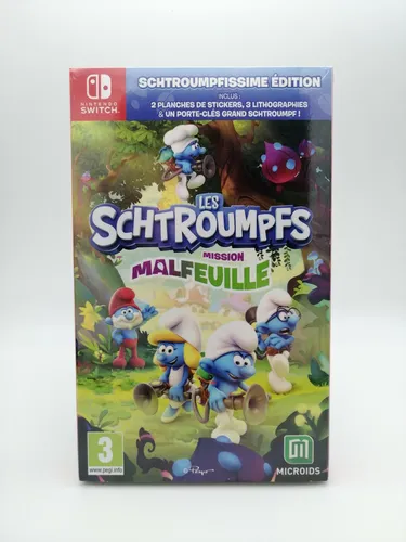 Die Schlümpfe: Mission Blattpest Schlumpftastische Edition (Switch) - Action & Abenteuer für Nintendo Switch, erlebe die Schlumpftastische Story im Einzelspielermodus mit mehrsprachiger Sprachausgabe!