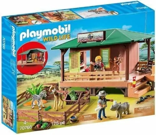 PLAYMOBIL Wild Life 70766 Rangerstation mit Tieraufzucht