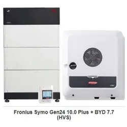 Fronius Symo Gen24 10.0 Plus + BYD 7.7 Speicher von BYD