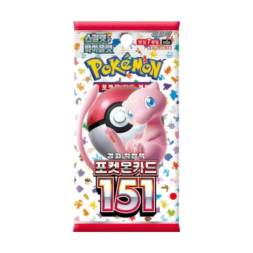 POKÉMON Sammelkarte 151 Scarlet & Violet Display - sv2a Koreanisch - Sammelkarten für Sammler und Fans, bietet einzigartige Designs und spannende Spielmöglichkeiten, geeignet für Kinder ab 6 Jahren.