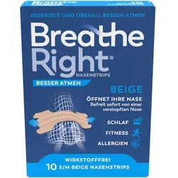 Produktbild Besser Atmen Breathe Right Nasenstrips beige