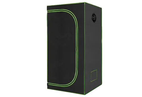 HELO24 Gewächshaus Indoor Grow Pflanzenzelt Box 40x40x160cm - G2 - Kompaktes Indoor Gewächshaus aus robustem 600D-Polyester für eine lange Lebensdauer. Mit reflektierender Innenfolie für optimales Pflanzenwachstum und einfachem, werkzeuglosem Aufbau.