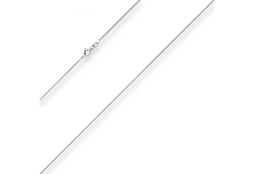 Elegante 1,1mm Panzerkette Goldkette aus 375 Weißgold 42cm