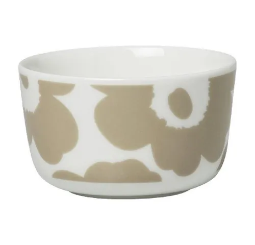 Marimekko Schüssel Schale Oiva-Unikko Beige-Weiß (9,5cm)