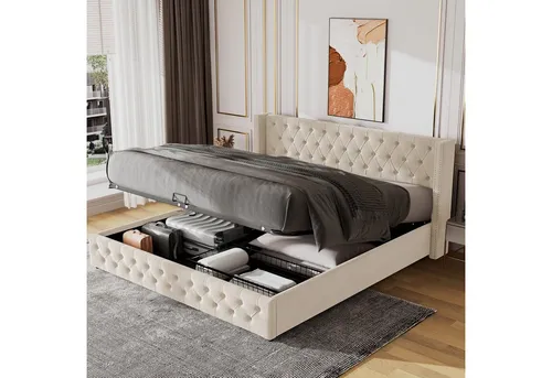 BTM TV-Schrank mit LED-Beleuchtung - Stylischer TV-Schrank mit drei Türen und zwei offenen Fächern. Inkl. 15 variablen LED-Leuchten für individuelle Akzente. Robuste Bauweise aus hochwertigen Materialien für langlebigen Gebrauch.
