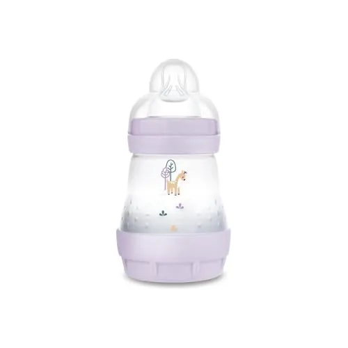 MAM Easy Start Anti-Colic Babyflasche (160 ml), besonders gut akzeptierte Milchflasche, Baby Trinkflasche mit Bodenventil gegen Koliken & Sauger Größe 1, 0+ Monate, Reh