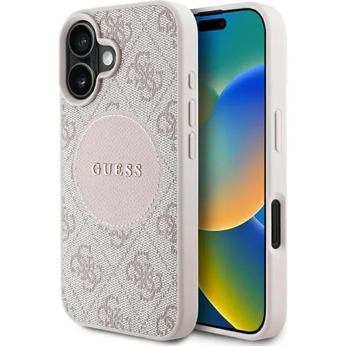 Guess 4G Circle Classic Logo MagSafe Case für iPhone 16 von GUESS