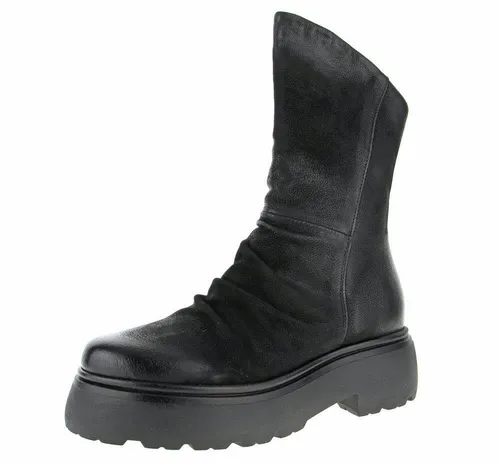 Mjus Damen Boots Schlupfstiefel in Schwarz von MJUS