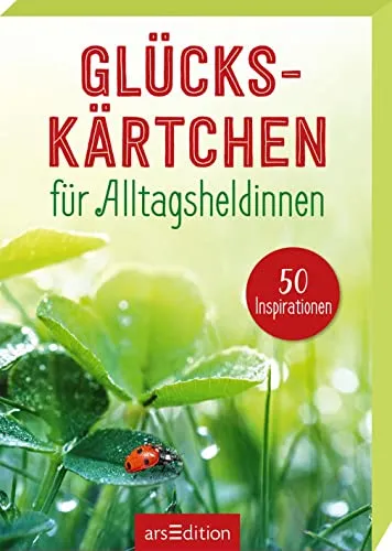 Glückskärtchen für Alltagsheldinnen: 50 Inspirationen | Motivierende Kärtchen im Spielkartenformat in schön gestalteter Box