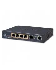 PLANET GSD-604HP - 4-Port PoE+ Gigabit Switch - Netzwerk-Switches mit 4 Gigabit-Ports und PoE+ für einfache Stromversorgung über Ethernet, ideal für kleine Netzwerke und IP-Geräte.