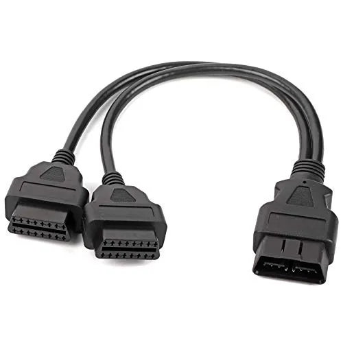 OBD2 Diagnose Kabel OBD2 Y-Splitter Adapter Auto 16 Pin OBD2 OBDII Stecker zu Dual Female YSplitter Adapter Verlängerungskabel Diagnosewerkzeug