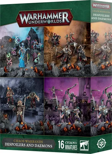 GW Underworlds Der Festzug des Grauens - Miniaturen-Set mit 16 unbemalten Figuren und umfangreichen Karten, ideal für Tabletop-Fans, die ihre Sammlungen erweitern und kreativ gestalten möchten.