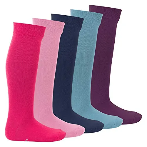 Footstar Langsocken EVERYDAY! 5 Paar Kinder Kniestrümpfe Lange Socken für Mädchen & Jungen