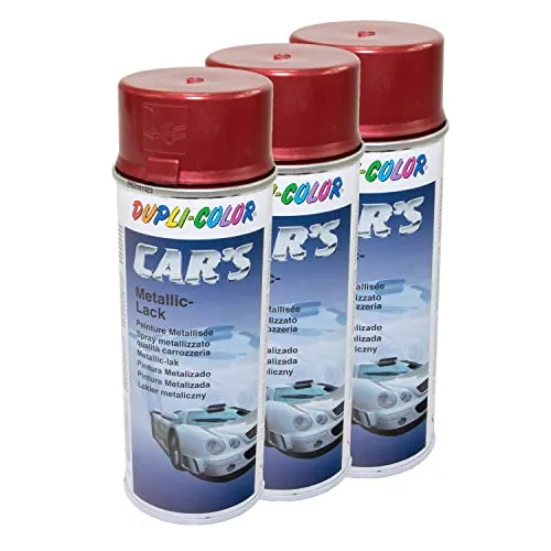Lackspray Spraydose Sprühlack Cars Dupli Color 706868 rot metallic 3 X 400 ml