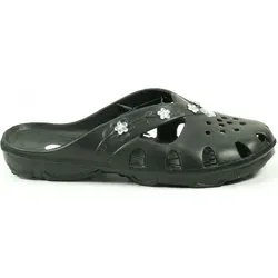 Fashy Schuhe Damen Badelatschen Badepantoletten Clogs Brighton 7621, Schuhgröße:37, Farbe:Schwarz - Schwarz - 37