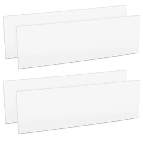 kwmobile 4X Auto Türkantenschutz Wandschutz - 40x12x1,5cm - Autotür Schutz Garage Set selbstklebend - Garagenwand Türkantenschoner in Weiß