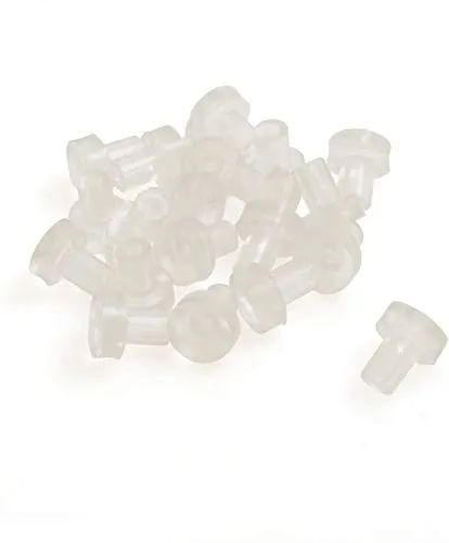 Deisgn61 PVC Glasauflage 20er Set Ø 5mm x 15mm Glasauflagen transparent