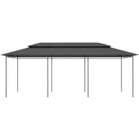 vidaXL Pavillon 600x298 cm Anthrazit - Pavillon & Partyzelt, robust und langlebig dank Stahlrohrrahmen, idealer Sonnenschutz für Gartenpartys und Veranstaltungen, UV-beständig und einfach zu montieren.