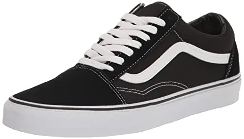 Vans Old Skool Sneaker Schwarz (Black/True White 6bt) 30 EU - Unisex Kinder Sneaker mit klassischem Design und robuster Sohle für optimalen Halt und Komfort.