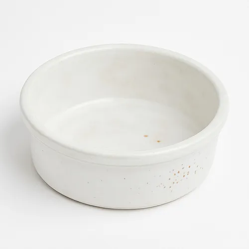 3. Wahl - C Ware KERAZO Keramik 3,8L Hunde Futterschale Futternapf 28x11cm, weiß