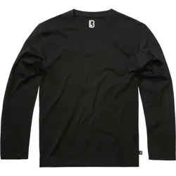 Brandit Premium Langarmshirt, schwarz, Größe M für Männer